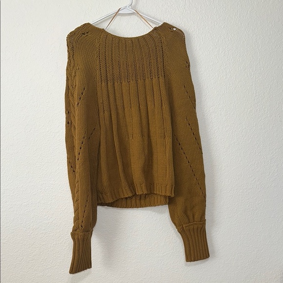 NWOT Free People Sandre Cable Stitch Pullover Sweater XL - Picture 6 of 8
